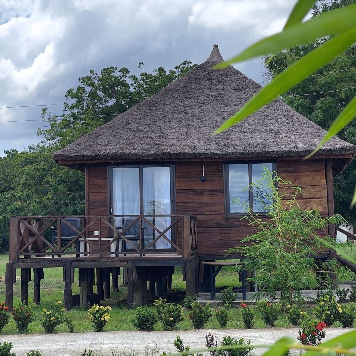 Stone Lodge Cabin Outside